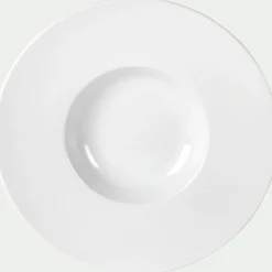 Assiette à risotto en porcelaine qualité hôtelière D27cm - blanc