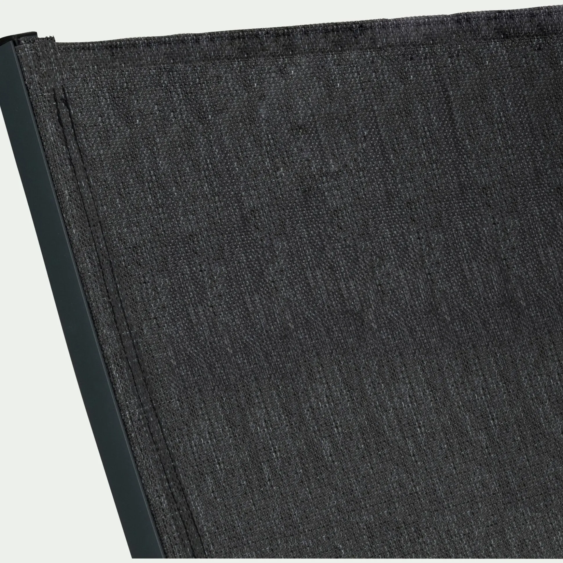 Bain de soleil en aluminium et textilène - noir
