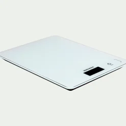 Balance électronique en verre trempé - blanc