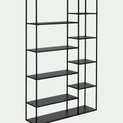 Bibliothèque en acier - noir