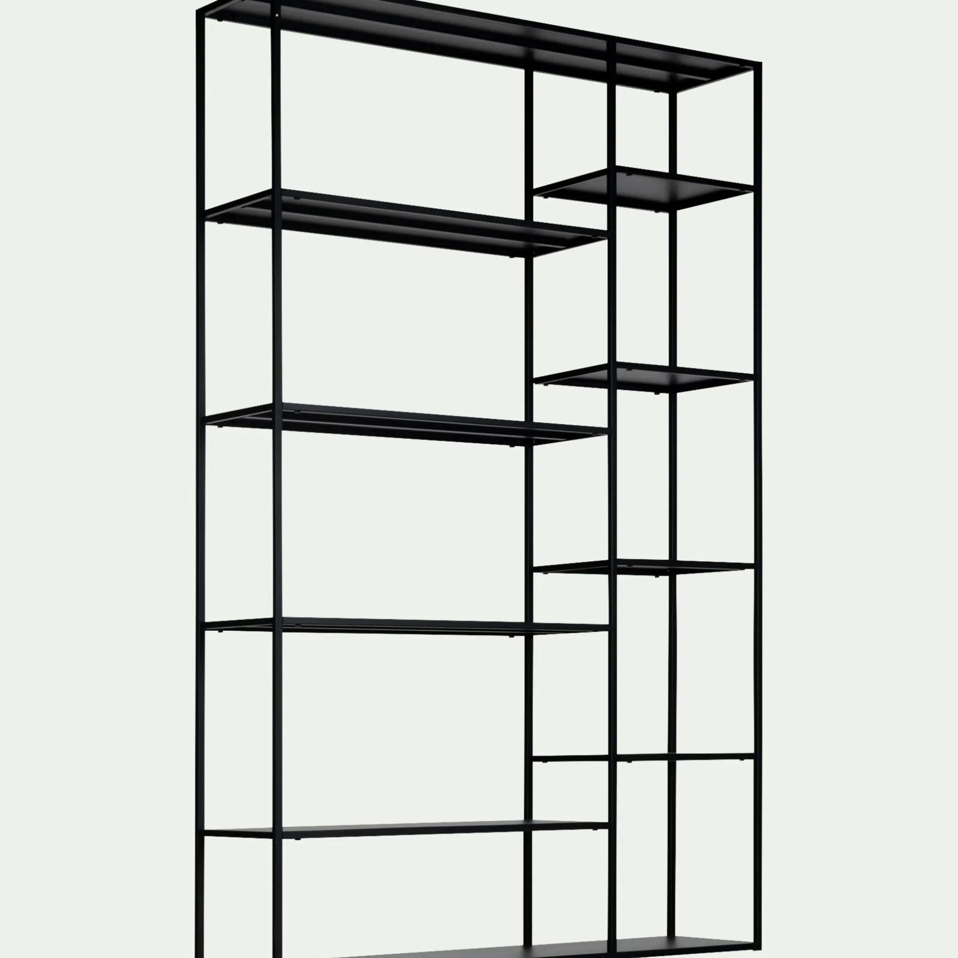 Bibliothèque en acier - noir