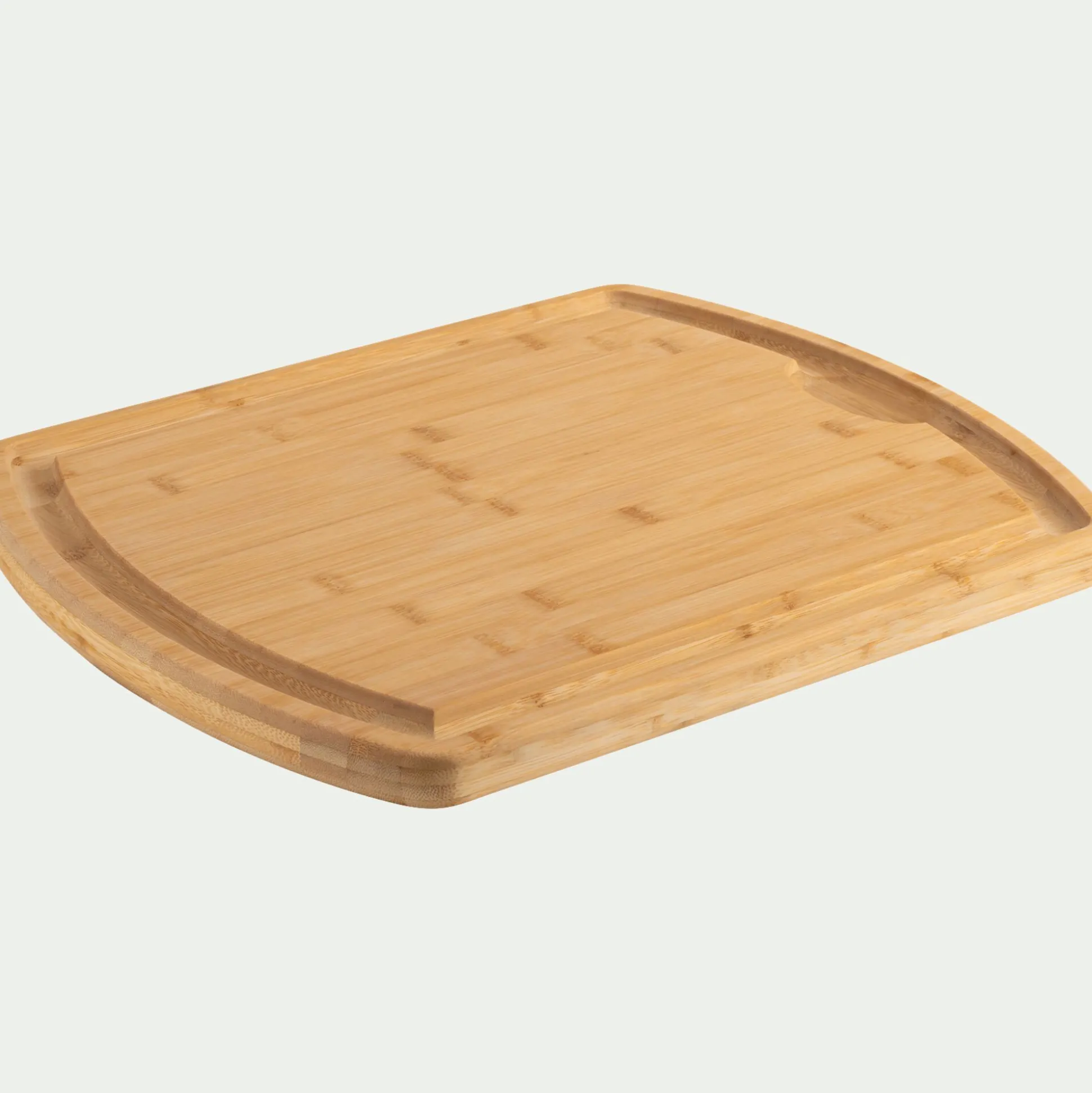 Billot de boucher en bambou 40x50cm - naturel