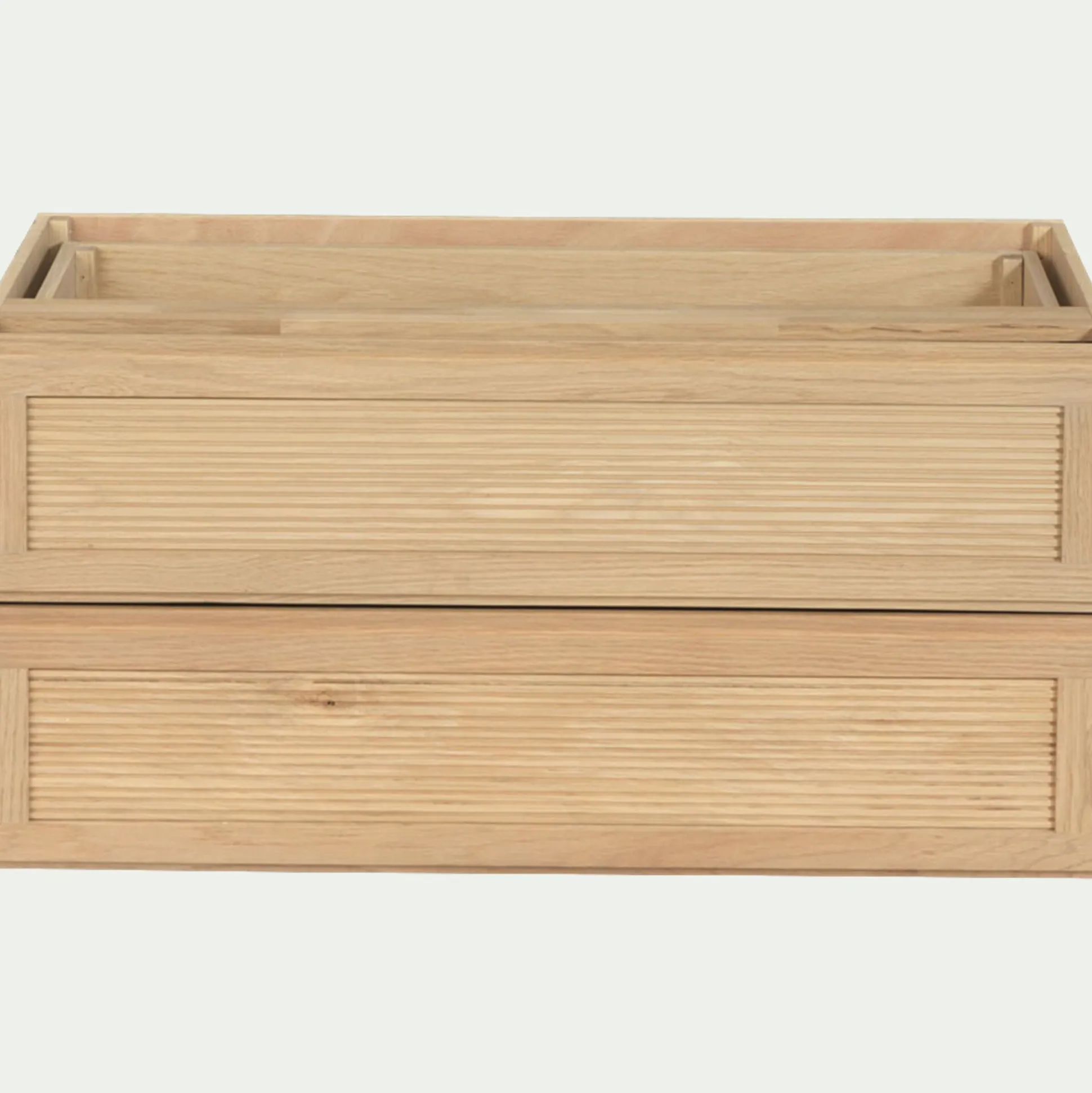 Bloc de 2 grands tiroirs L82cm