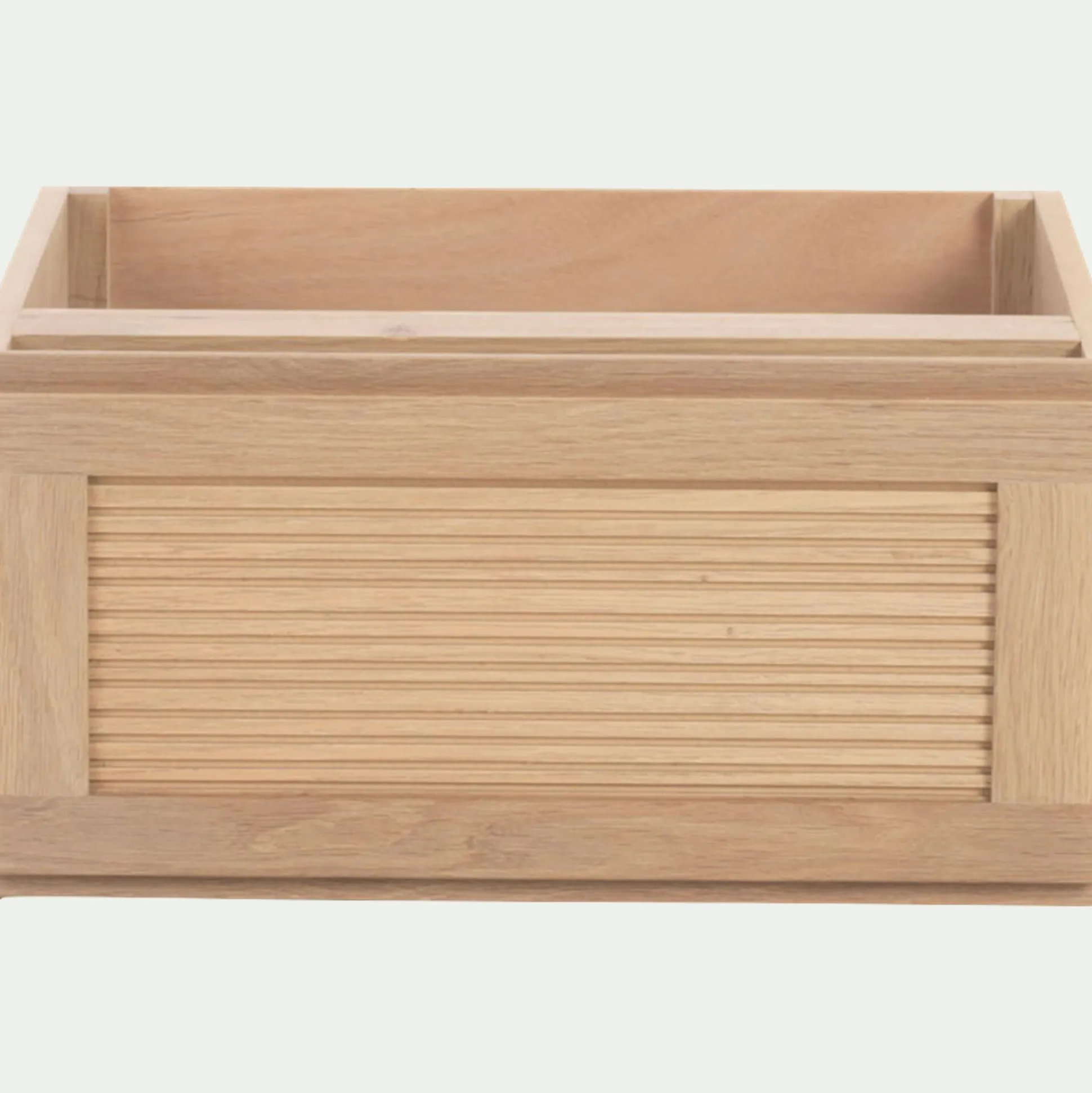 Bloc de 1 tiroir en placage chêne L40cm - bois clair