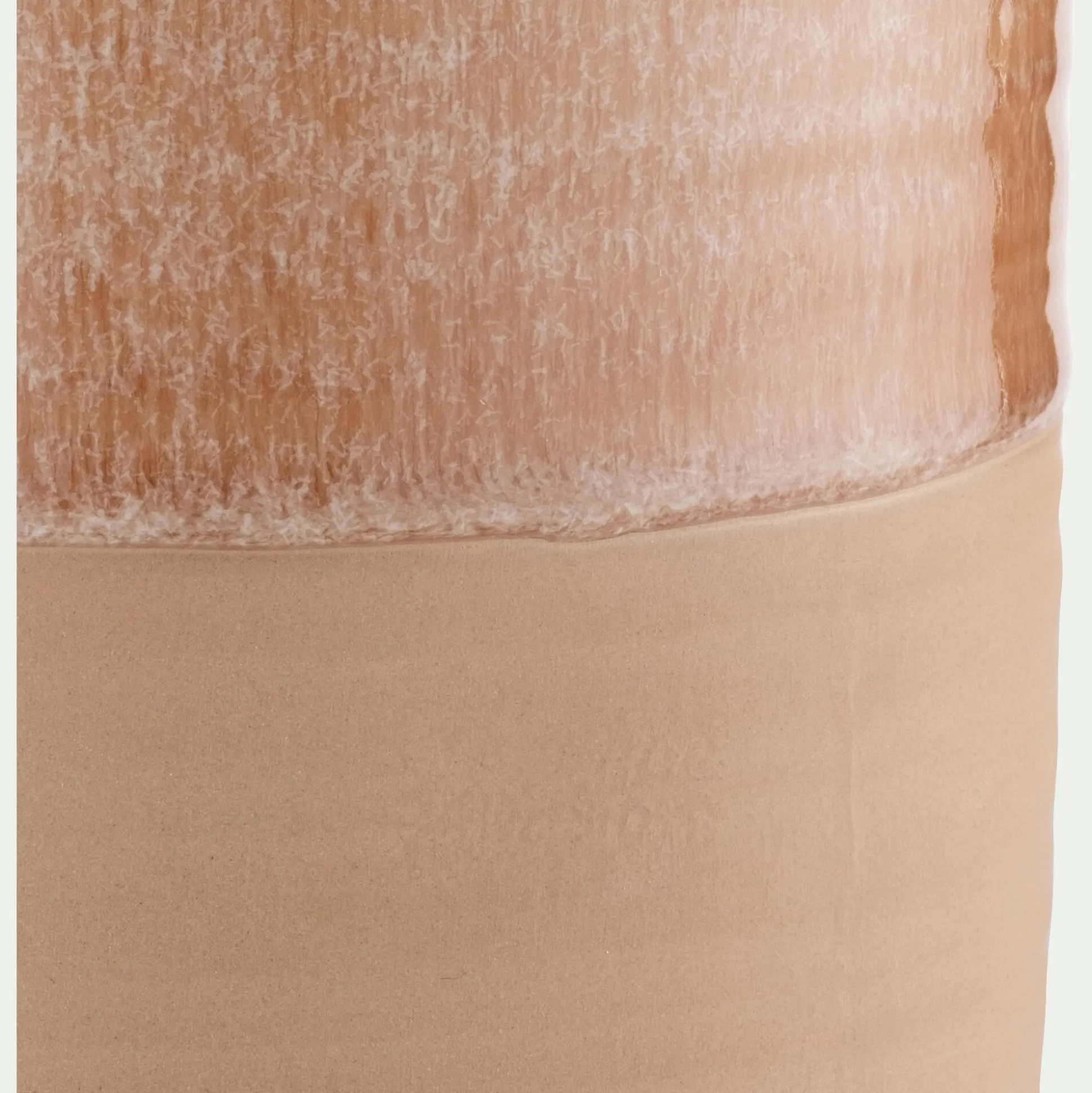 Bocal avec couvercle 1L en grès - beige