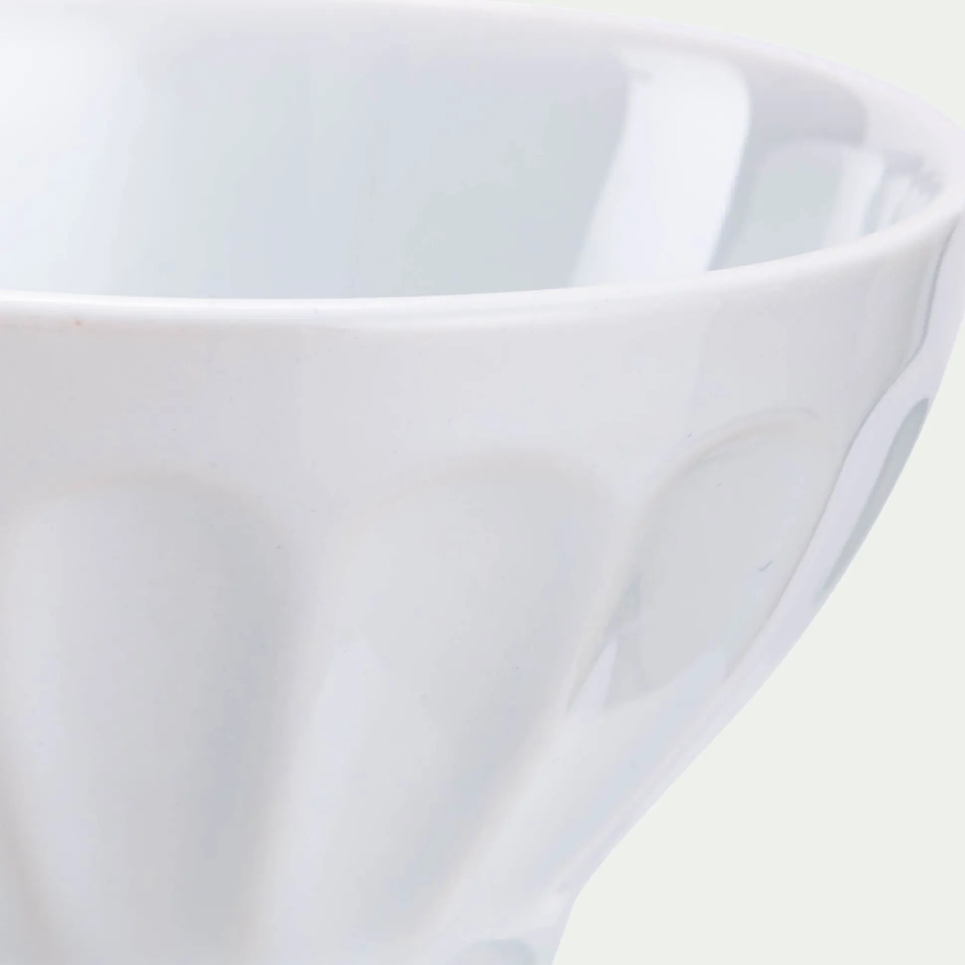 Bol en faïence D16cm - blanc ventoux