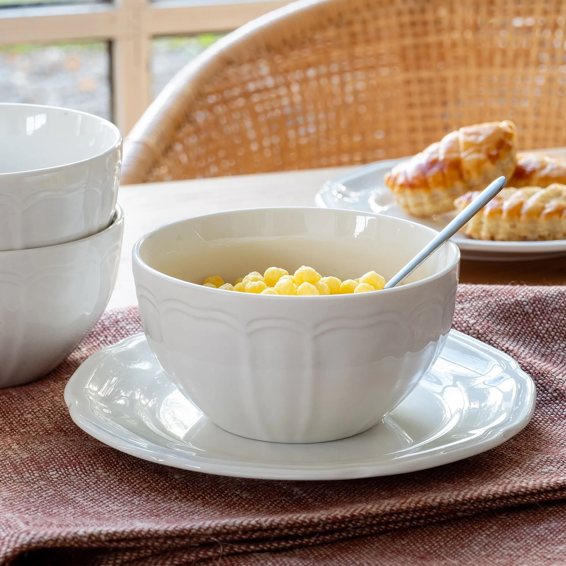 Bol en porcelaine - blanc D13,8cm