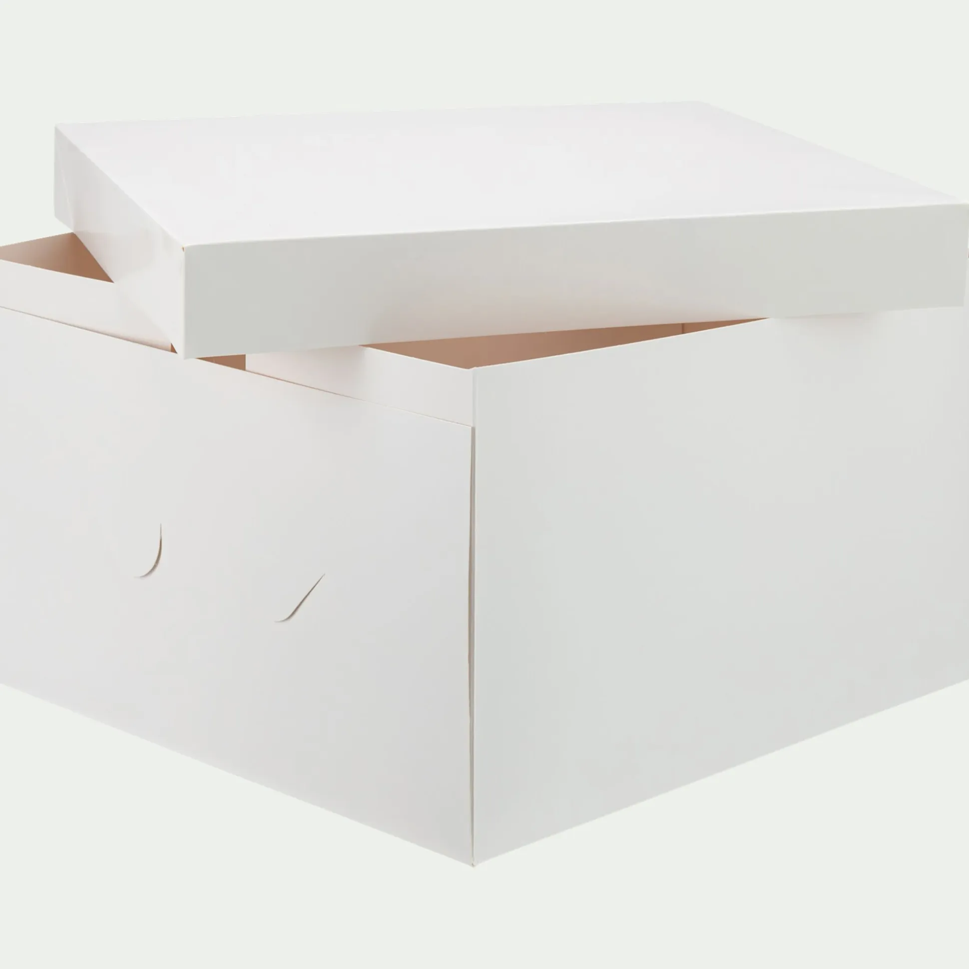Boîte pâtissière L35,5xl35,5xH22,8cm - blanc