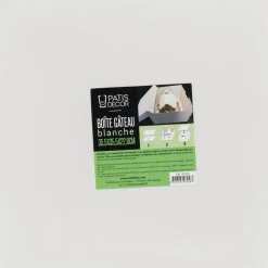 Boîte pâtissière L35,5xl35,5xH22,8cm - blanc