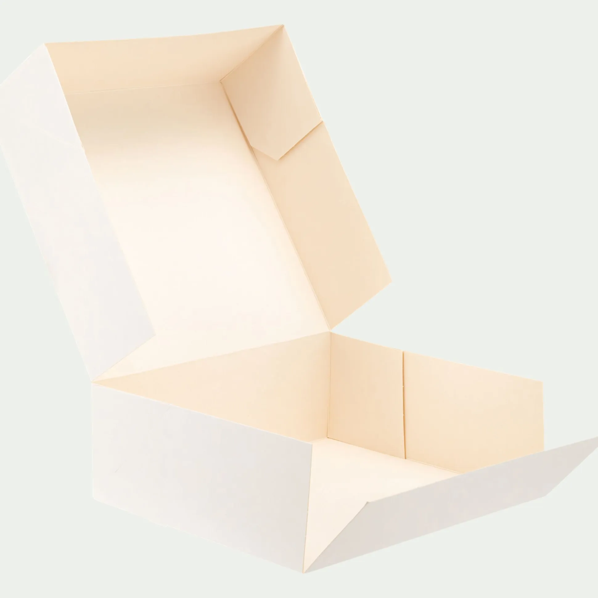 Boîte pâtissière L26xl26xH10cm - blanc
