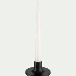 Bougeoir rond en fonte d'aluminium D10cm - noir