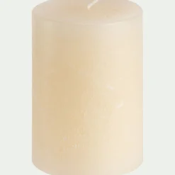 Bougie cylindrique - blanc H10cm