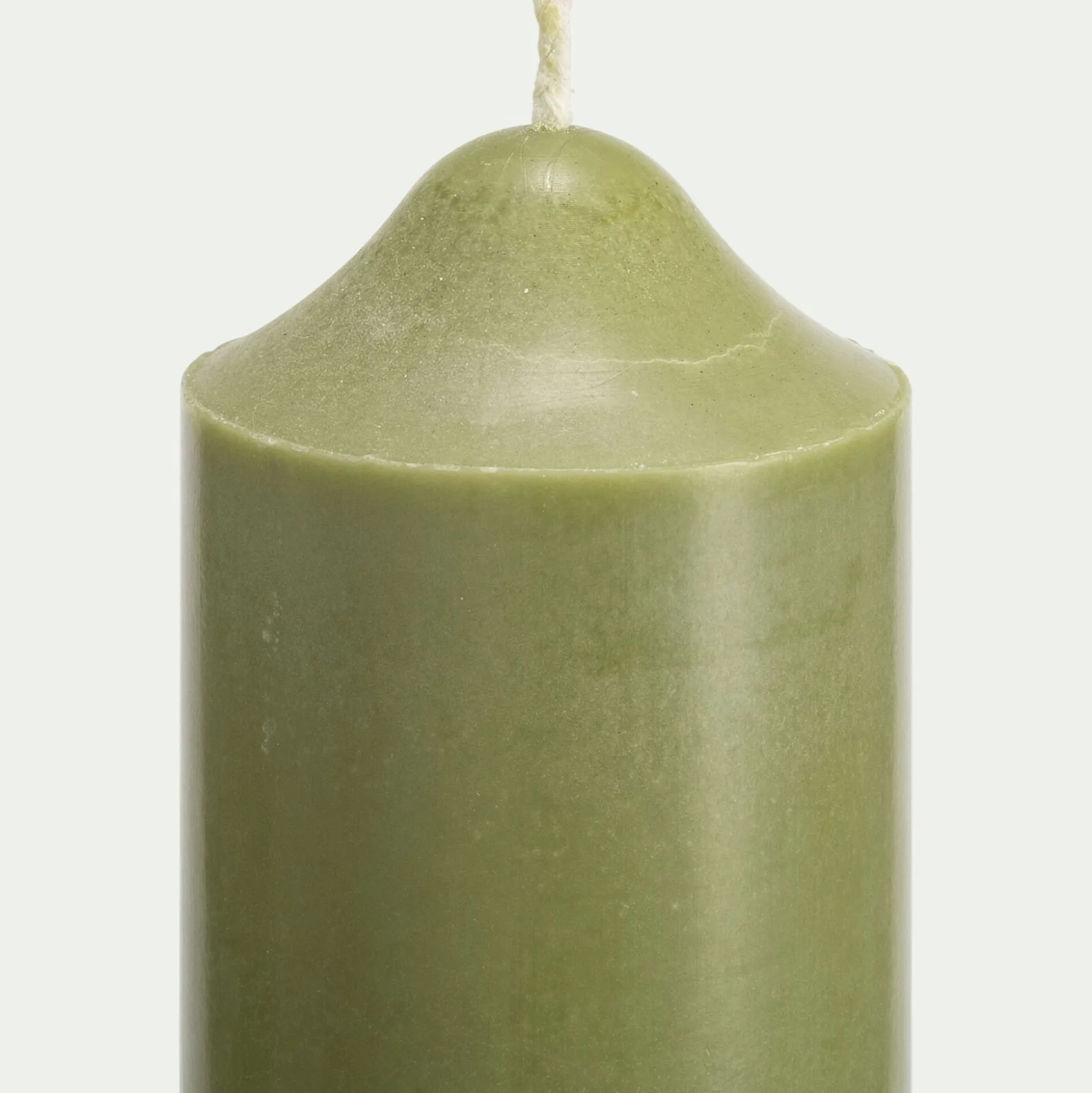 Bougie cylindrique H20cm - vert