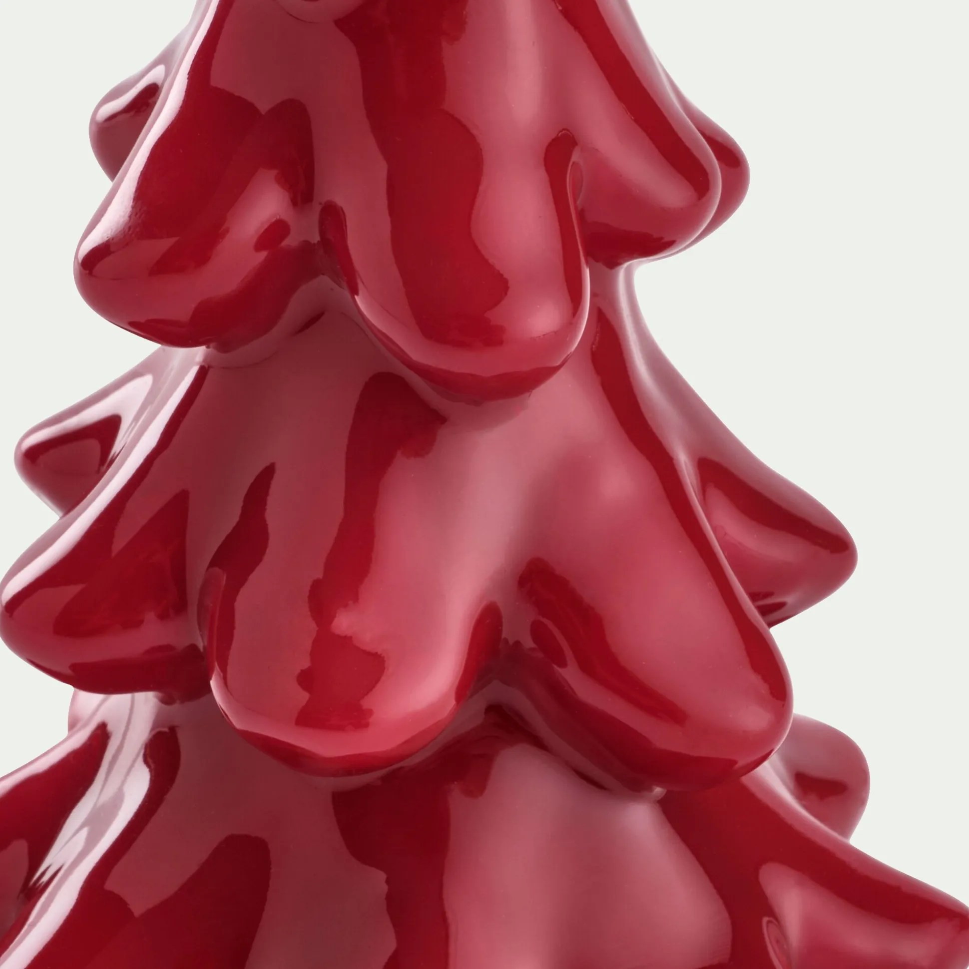 Bougie forme sapin H15,8cm (couleur aléatoire)