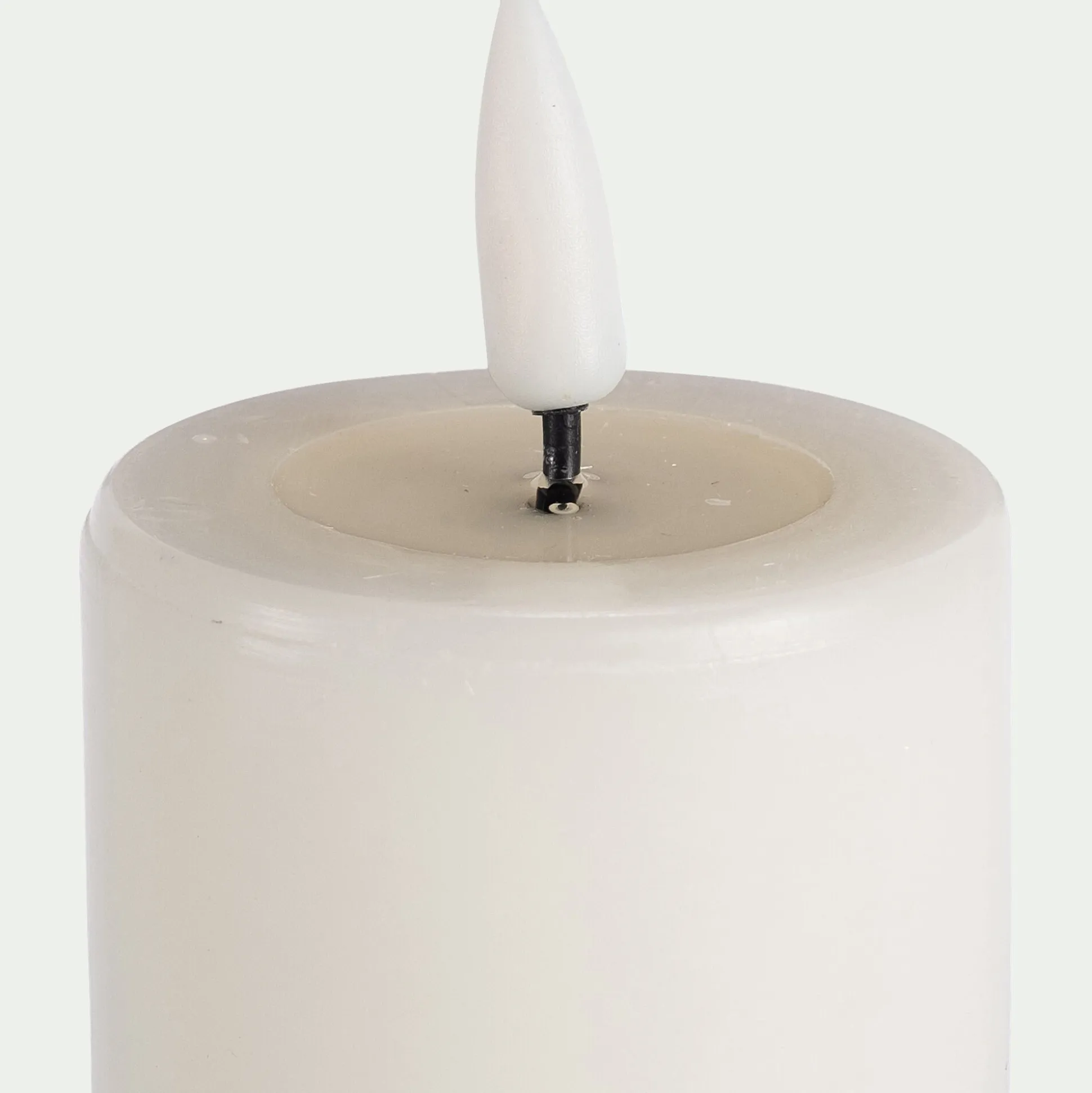 Bougie à LED D5XH12,5cm - blanc