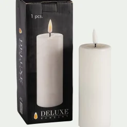 Bougie à LED D5XH12,5cm - blanc