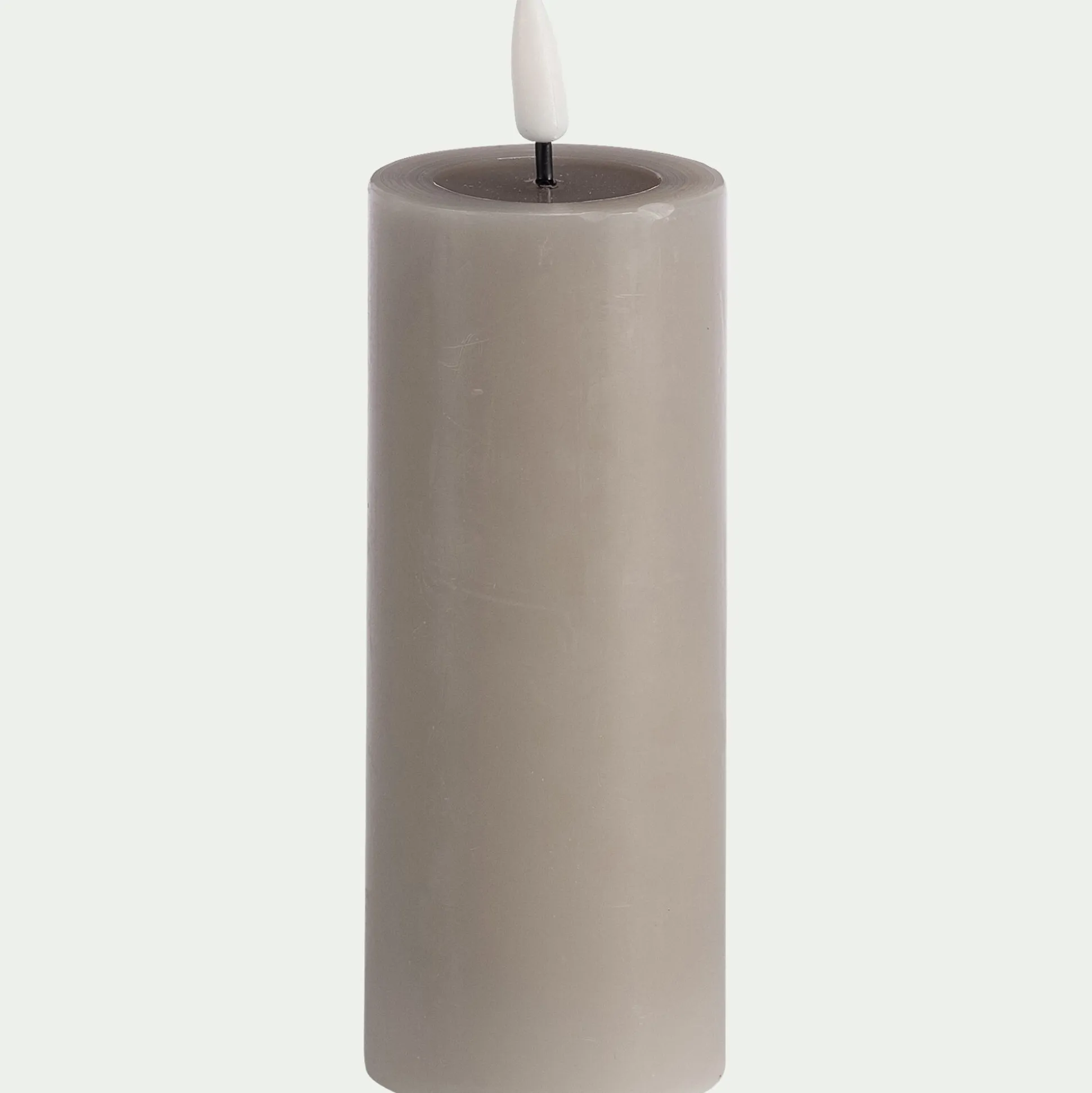 Bougie à LED D5XH12,5cm - taupe