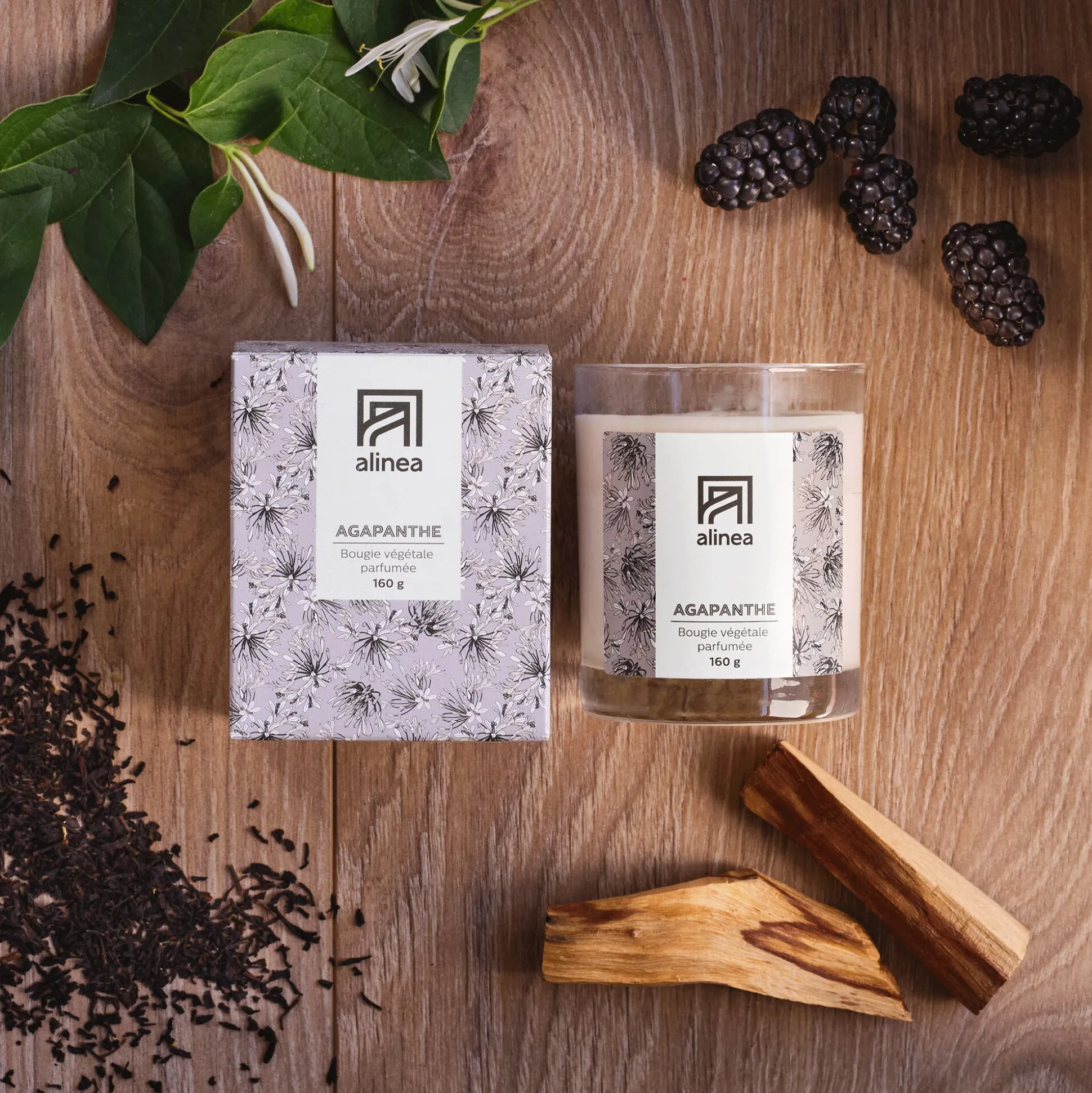 Bougie parfumée senteur Agapanthe 160g