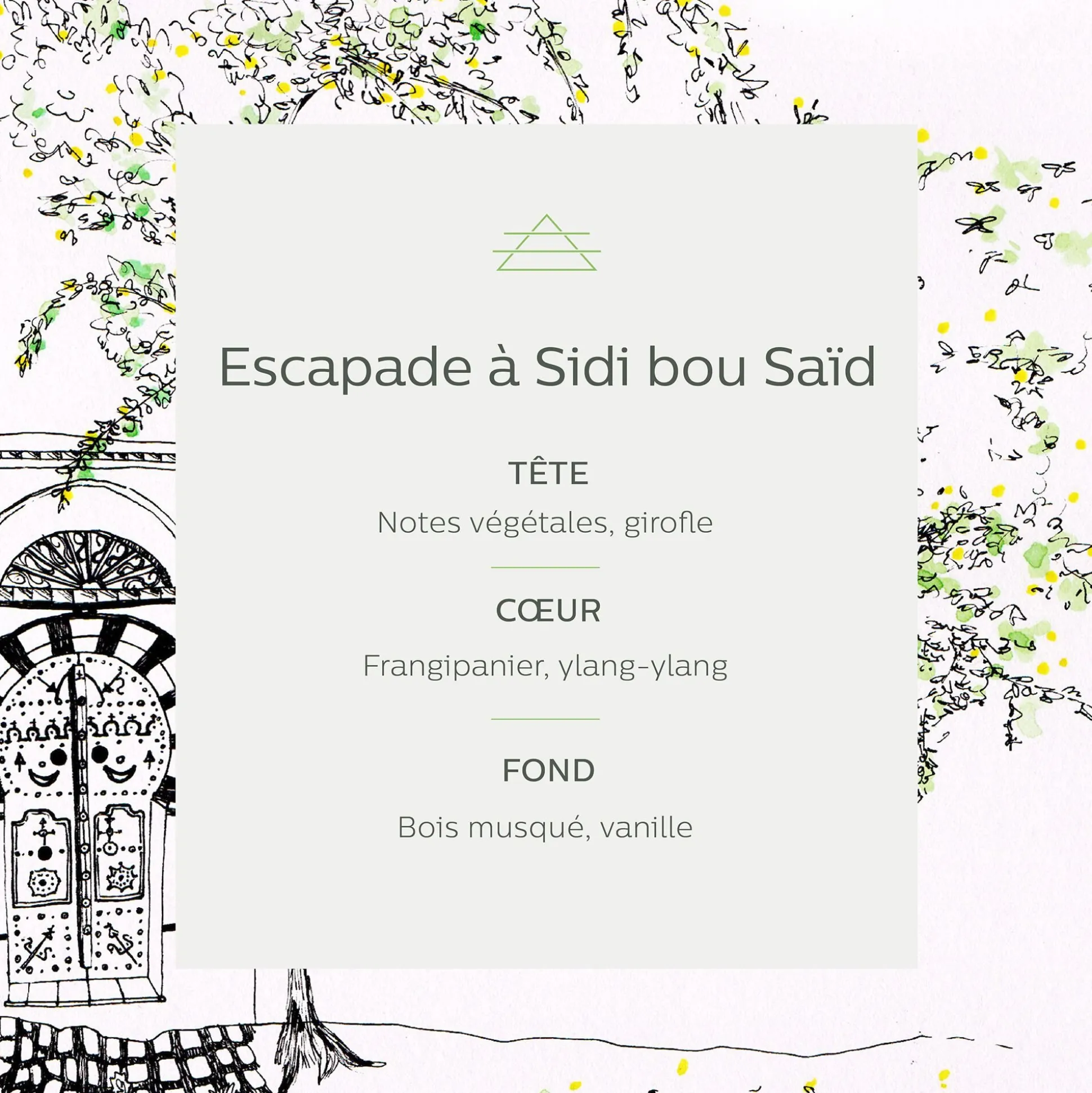 Bougie parfumée senteur Balade à Sidi Bou Saïd 170g