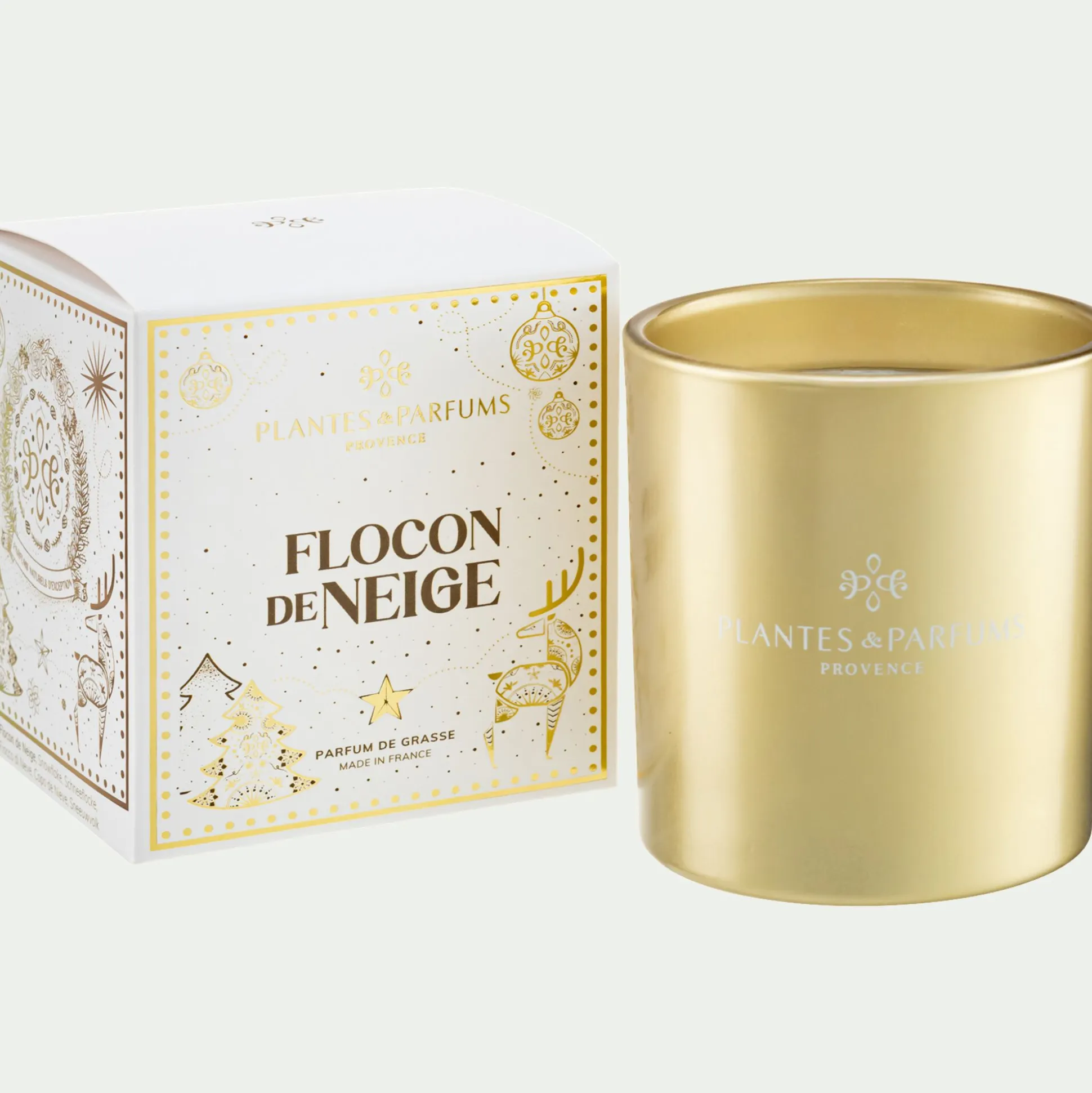 Bougie parfumée senteur Flocon de Neige 180g