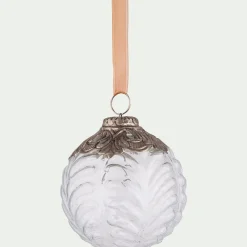 Boule de Noël en verre D10cm - transparent
