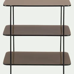 Bout de canapé en acier L30xH55cm - beige