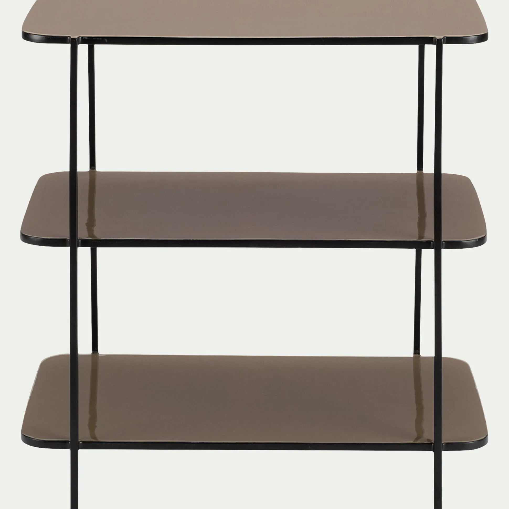 Bout de canapé en acier L30xH55cm - beige