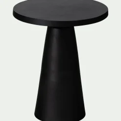 Bout de canapé en aluminium - noir D51xH60cm