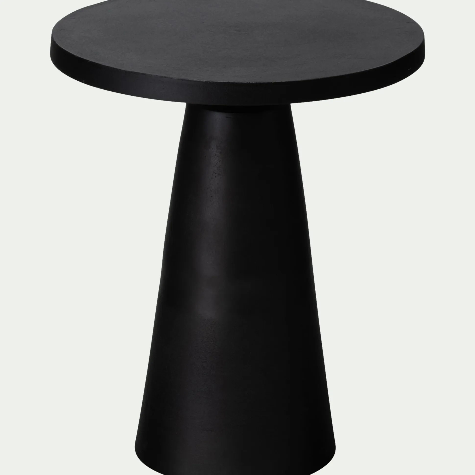 Bout de canapé en aluminium - noir D51xH60cm