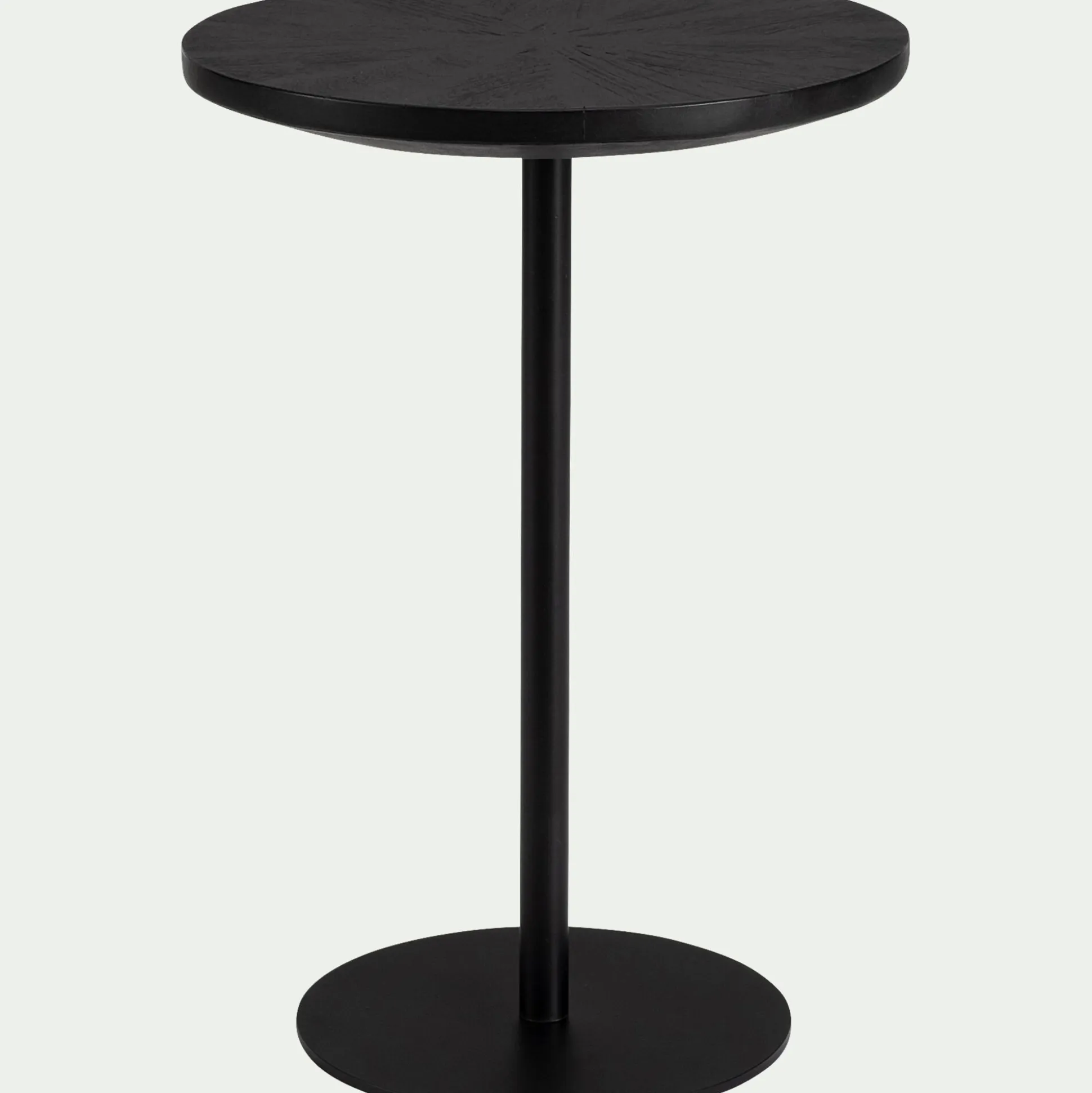 Bout de canapé en bois de manguier D35xH65cm - noir