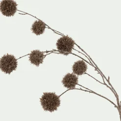 Branchage de Noël artificiel de chardon L114cm - naturel