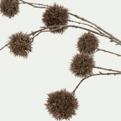 Branchage de Noël artificiel de chardon L114cm - naturel