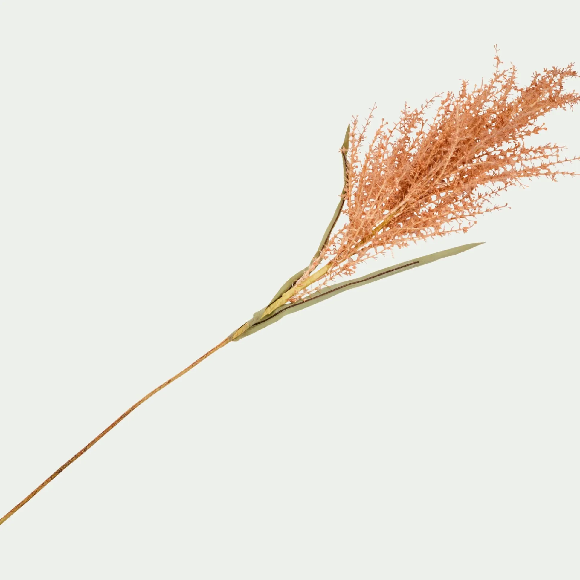 Branchage de Noël artificiel de pampa H114cm - marron