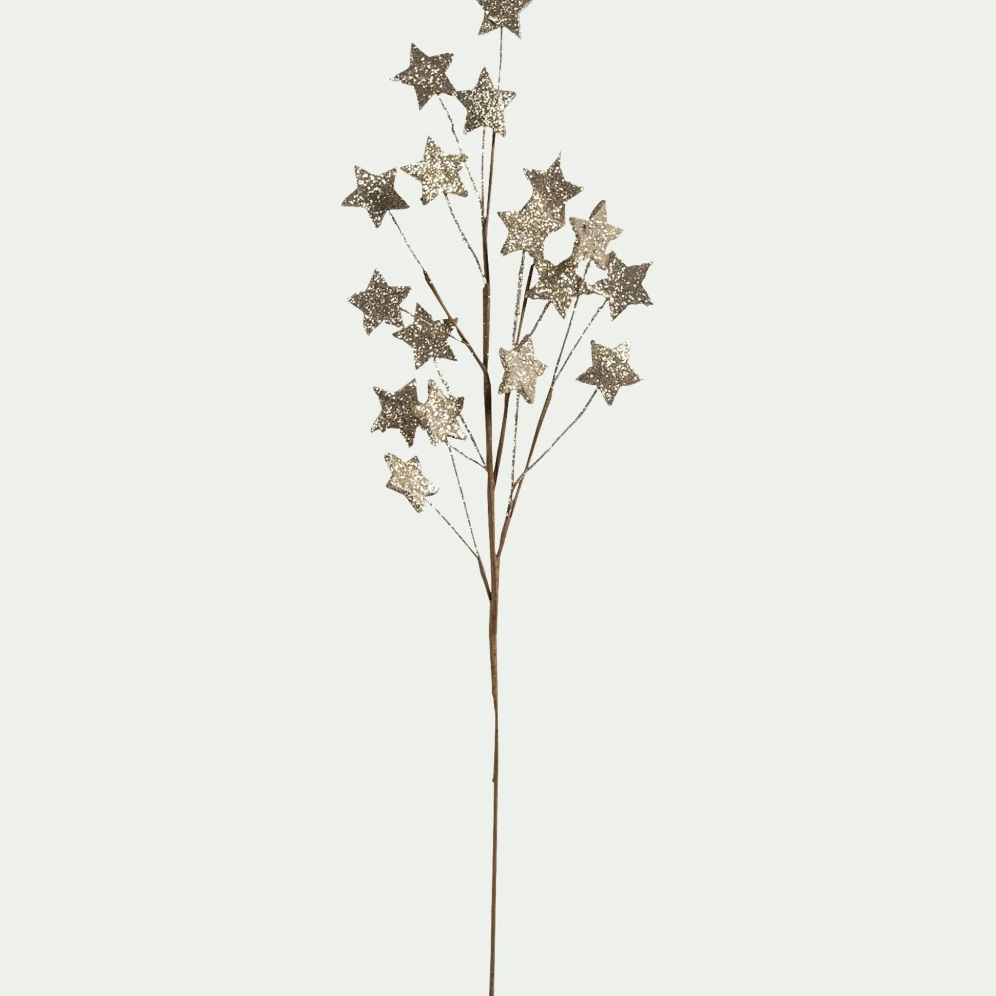 Branchage de Noël artificiel étoilé H70cm - doré