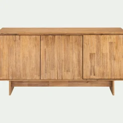 Buffet bas en bois 3 portes - naturel