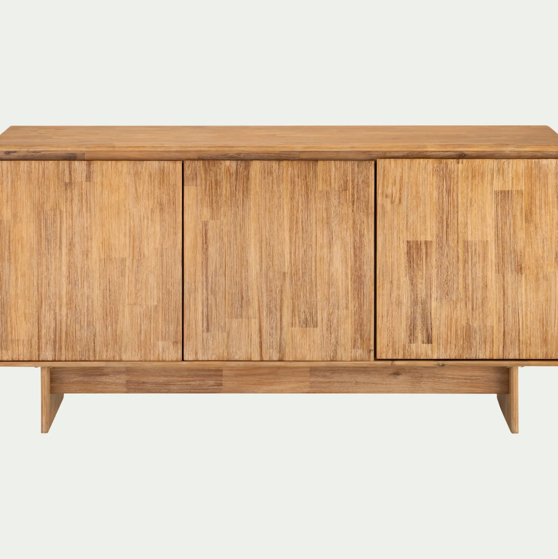 Buffet bas en bois 3 portes - naturel