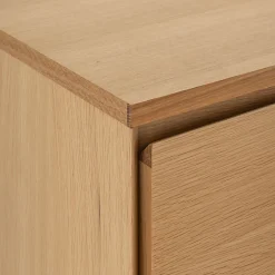 Buffet bas en bois 3 portes 1 tiroir - naturel