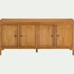 Buffet bas en teck recyclé - bois clair
