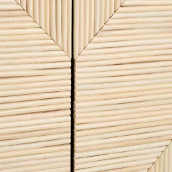 Buffet haut 2 portes en bois - noir