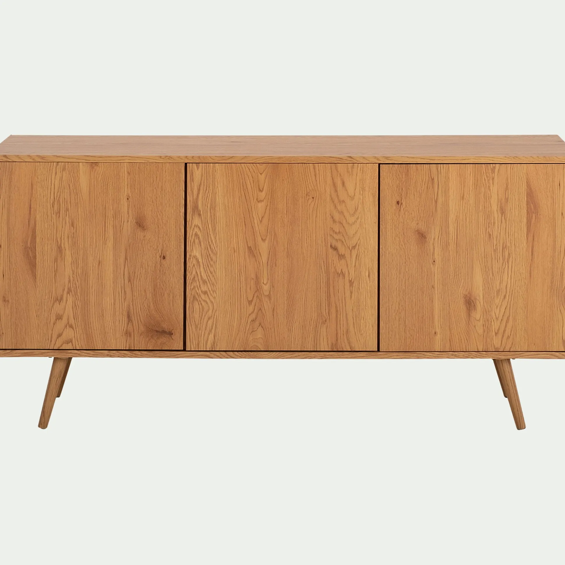 Buffet 3 portes effet bois - bois clair