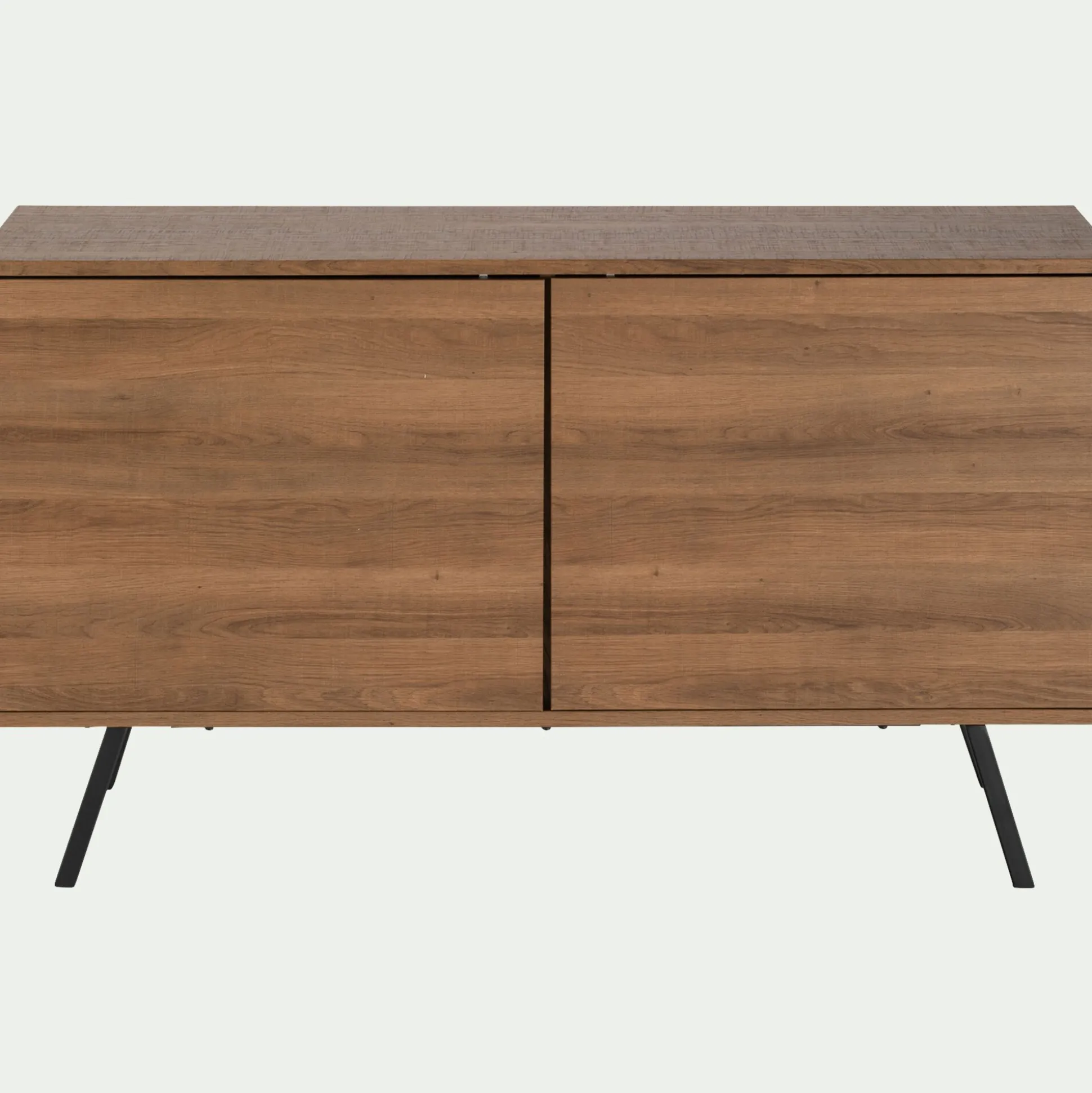 Buffet 2 portes en bois L140cm - bois foncé