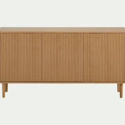 Buffet 3 portes en chêne - bois clair