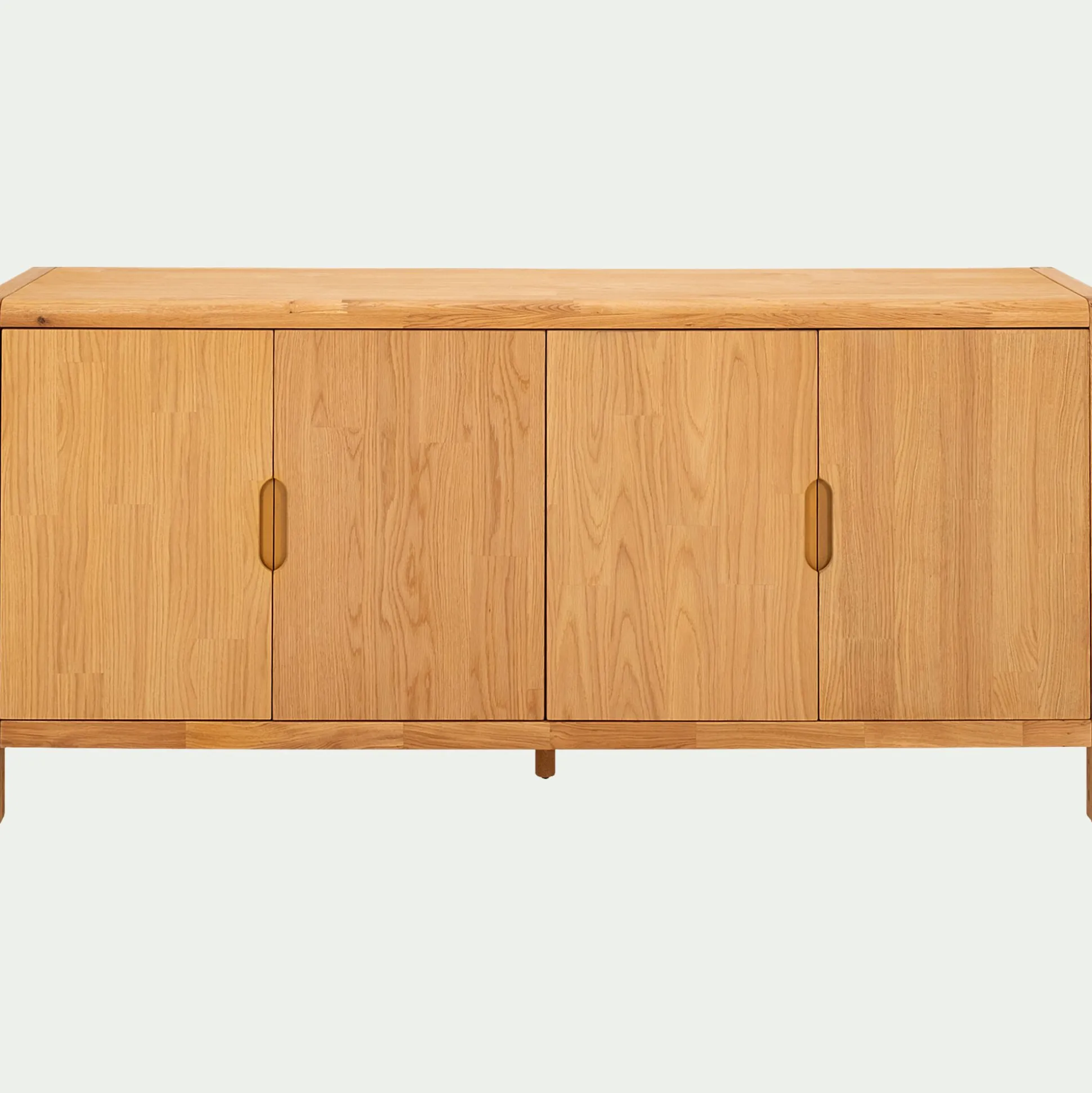 Buffet 4 portes en chêne massif - bois clair