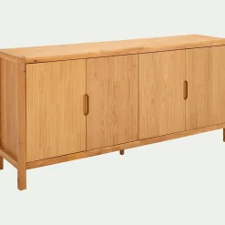 Buffet 4 portes en chêne massif - bois clair
