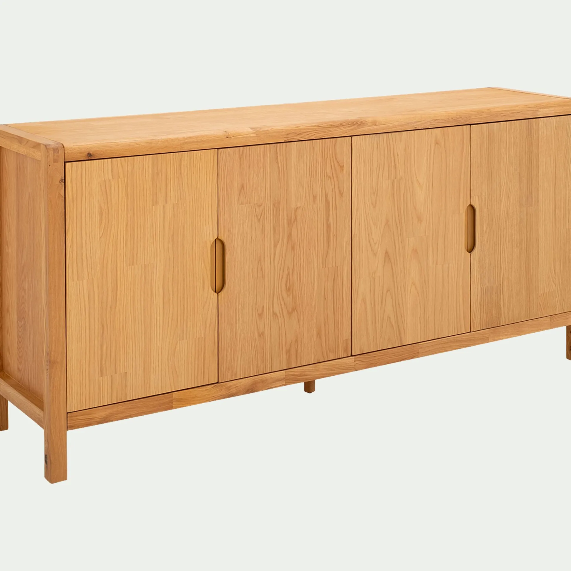 Buffet 4 portes en chêne massif - bois clair