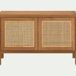 Buffet 2 portes en teck recyclé - bois clair