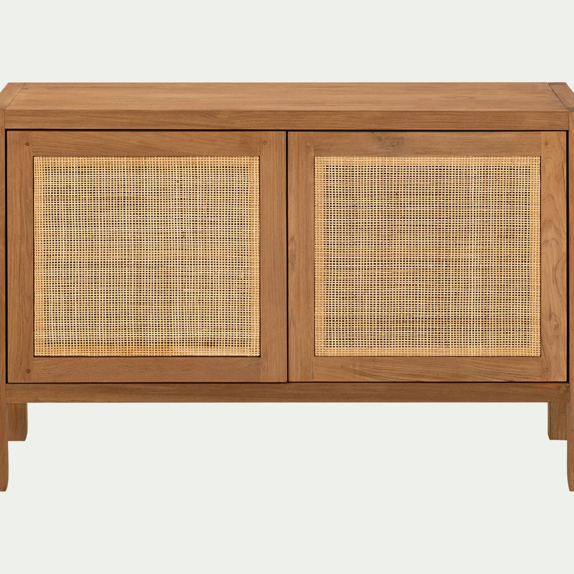 Buffet 2 portes en teck recyclé - bois clair