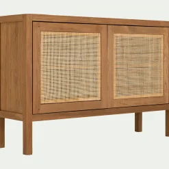 Buffet 2 portes en teck recyclé - bois clair