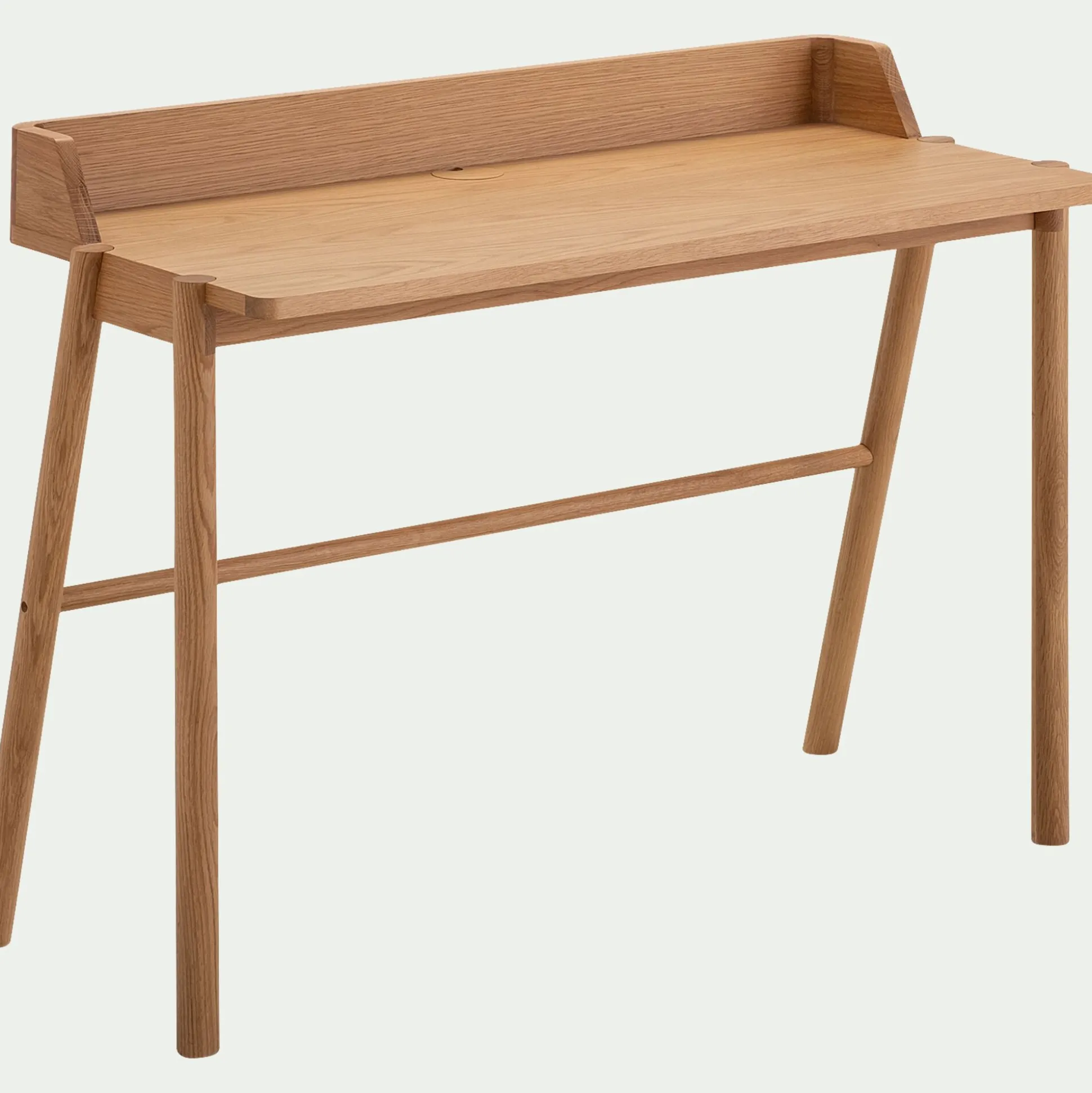 Bureau en chêne laqué L110xl53xH85cm - bois clair