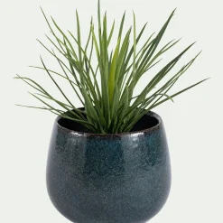 Cache-pot en céramique D24cm - bleu niolon